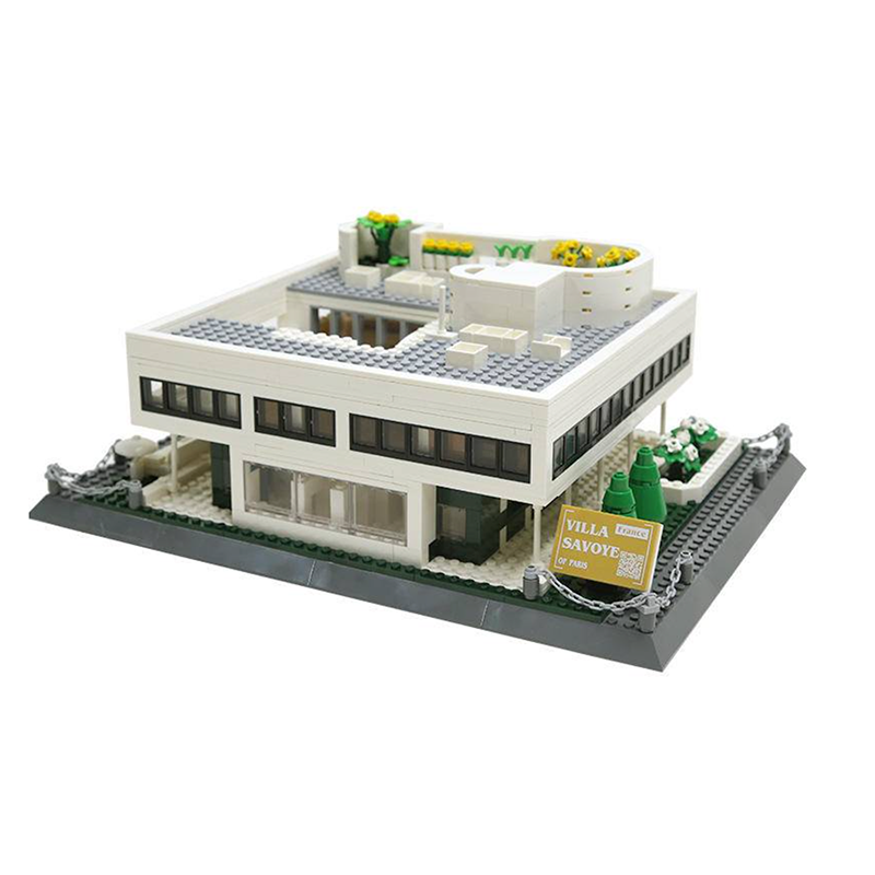 Villa Savoye, Paris 1225pcs - Building Blocks set - Turbo Moc