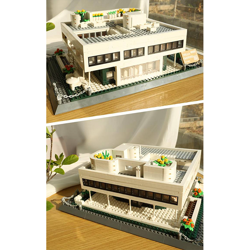 Villa Savoye, Paris 1225pcs - Building Blocks set - Turbo Moc