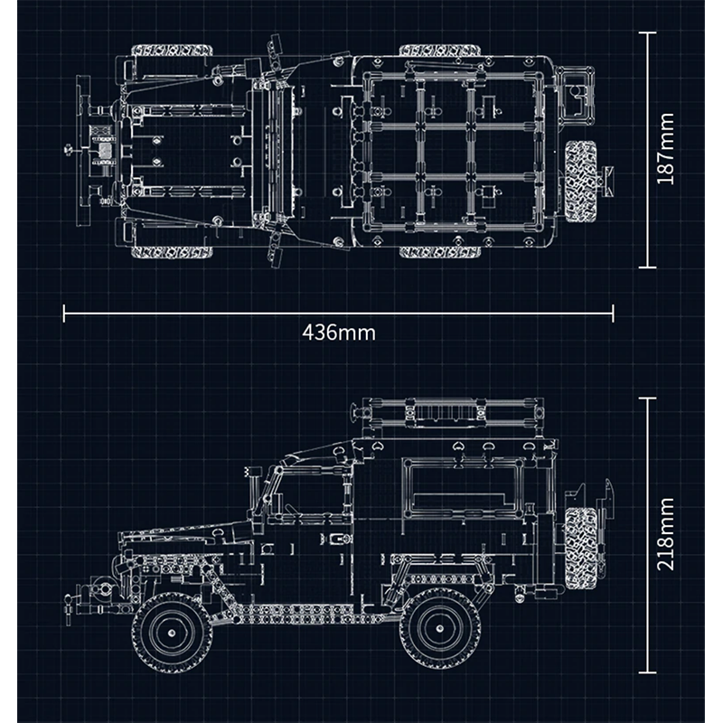 Toyota FJ40 Land Cruiser s set, compatible with Lego