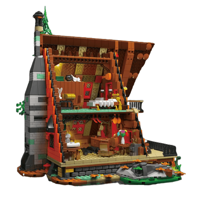 Wooden Cabin In The Woods 3397pcs - Building Blocks set - Turbo Moc