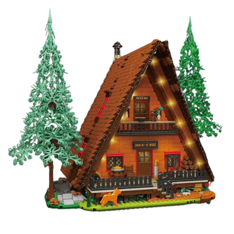 Wooden Cabin In The Woods 3397pcs - Building Blocks set - Turbo Moc