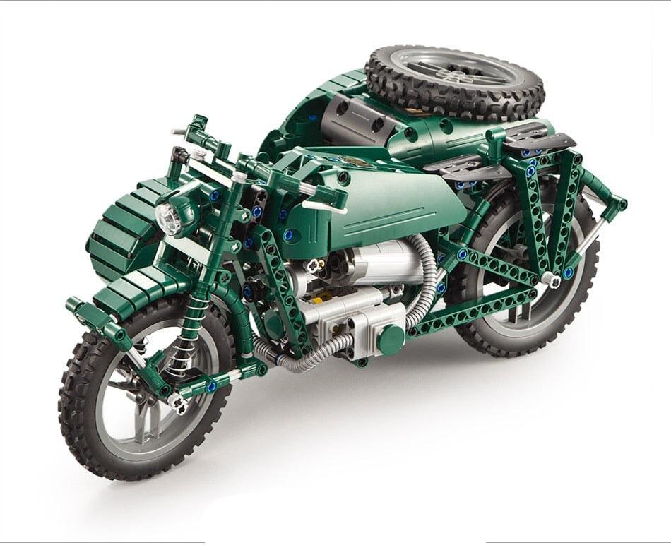WWII Military Motorcycle s set, compatible with Lego