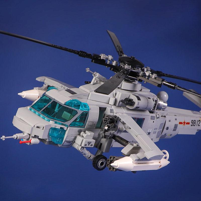 Z-20 Attack Helicopter 934pcs - Building Blocks set - Turbo Moc