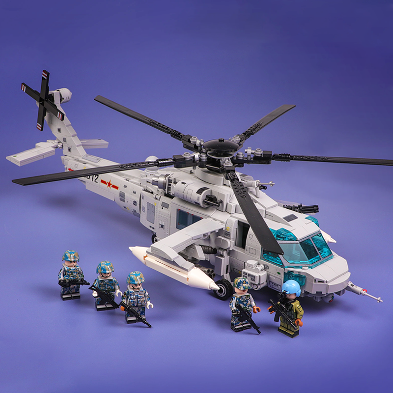 Z-20 Attack Helicopter 934pcs - Building Blocks set - Turbo Moc