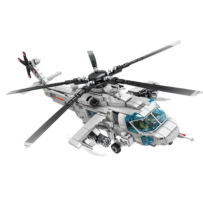 Z-20 Attack Helicopter 934pcs - Building Blocks set - Turbo Moc